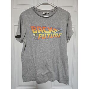 Back To The Future Logo Shirt Vintage Tag Mens Size Medium Gray Universal Studio